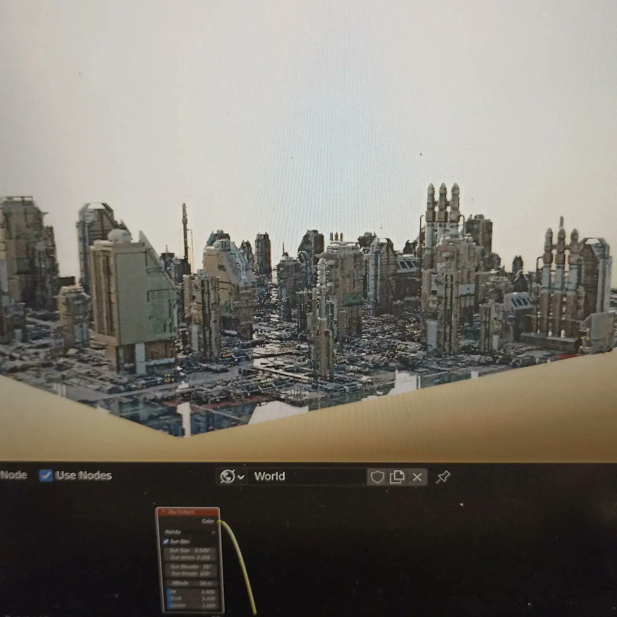 DensePrx's tweet photo. Blender sci-fi modeling for takashi's Castle band. https://t.co/mTKN4qbvMw