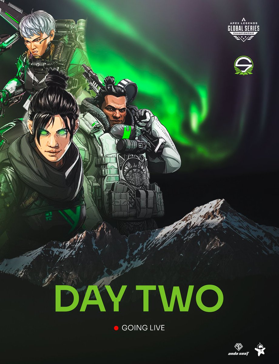 It's time to start Day 2 of the ALGS Playoffs. Unfortunately, we won't have <a href="/artinn1fps/">artiNN1</a> but we know the duo of <a href="/elysiumfps_/">ELYSIUM</a> and <a href="/Besk9_/">Besk9 🇧🇷🇸🇪🇺🇸🇬🇧</a> will put on a show. 💪

Come and be our third man LIVE on Twitch 👉twitch.tv/playapex

Thank YOU for your support! 💚 #ALGS | #SNGARMY