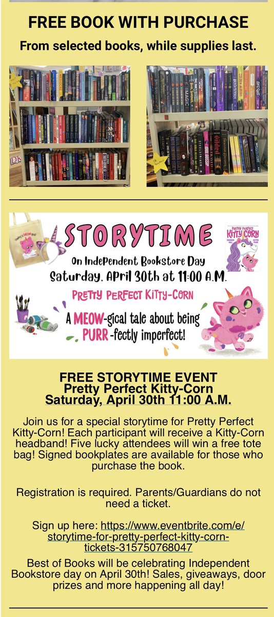 JoeHight's tweet image. Big day at BoB and other indies on #IndependentBookstoreDay It’ll be day full of freebies, discounts and cookies. Join us at @bestofbooksok from 10 a.m. to 7 p.m. today or support any indie bookstore near you. @ken_ragsdale @stevelackmeyer @profkrg