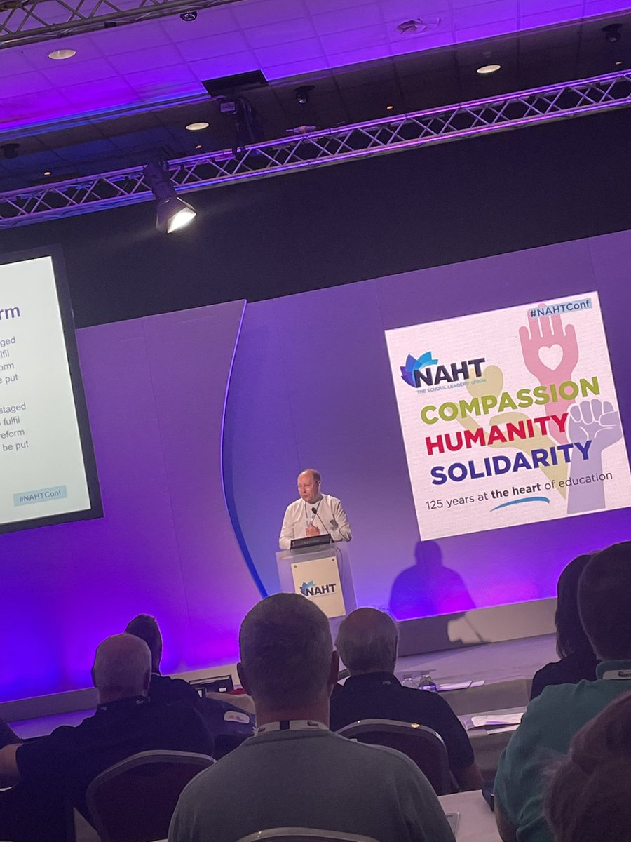 CymruNAHT's tweet image. #wrexham branch sec Tim Newbould moving our @CymruNAHT motion on #ALNreform - we need to ensure the system is supported. Motion passed 👏👏@NAHTnews #NAHTConf