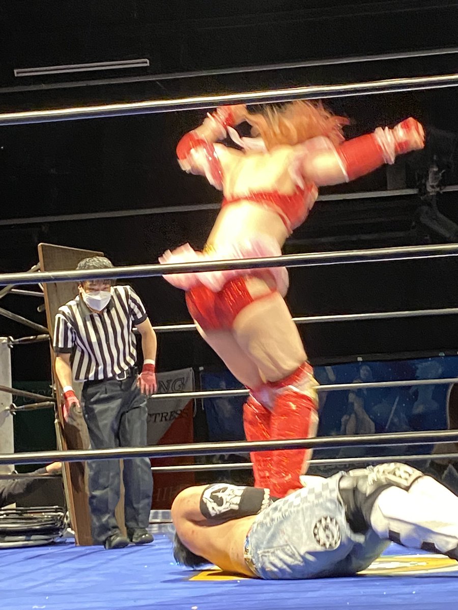 pocketba123's tweet photo. グレースプロジェクトchapter 7 with 松本都興行
松本都選手！
 #gakepro  #GPP https://t.co/chmp0pavg0