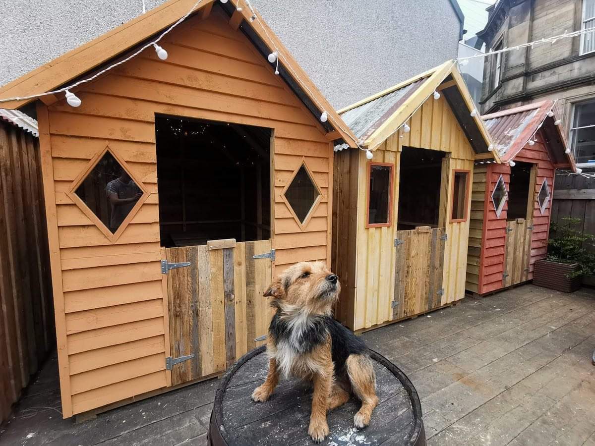 WHInverness's tweet photo. The new extended beer garden at the @Blackislebar is looking pretty cool! π
Private booth 'sheds' to enjoy a locally brewed pint or 2 from the @BlackIsleBeer π»
#whinverness #Inverness https://t.co/hwkMSzpzH2
