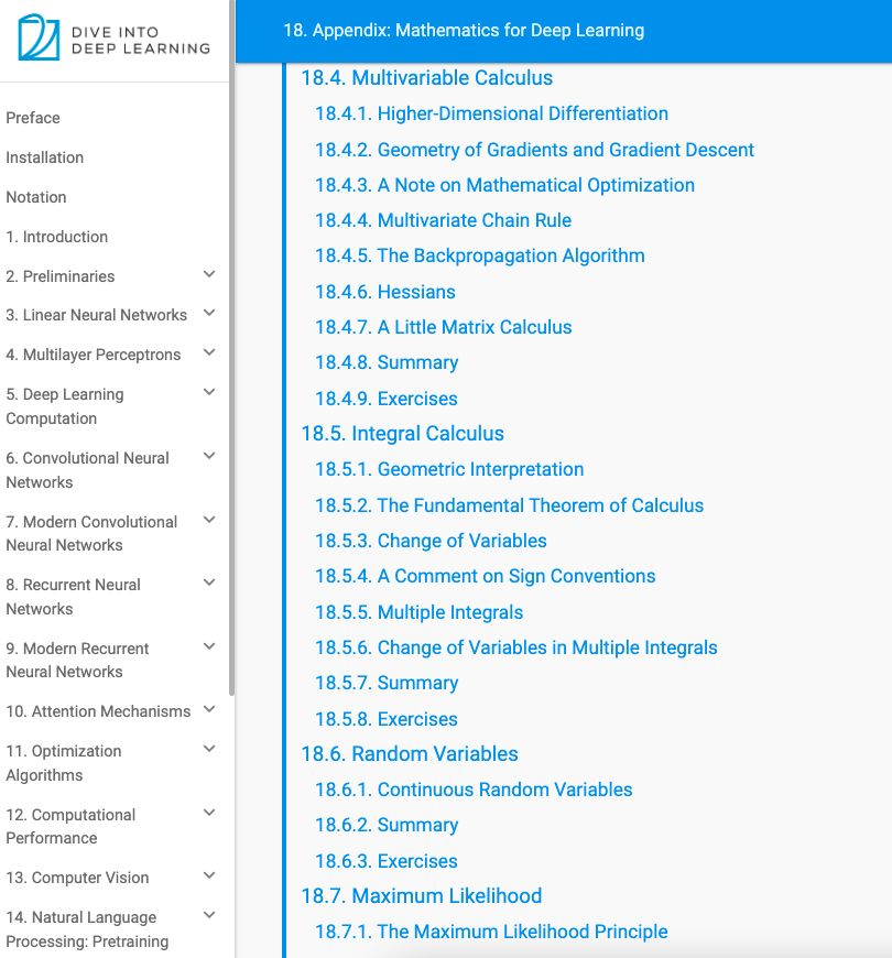 elvis on Twitter: "🎓 Mathematics for Deep Learning This reference ...