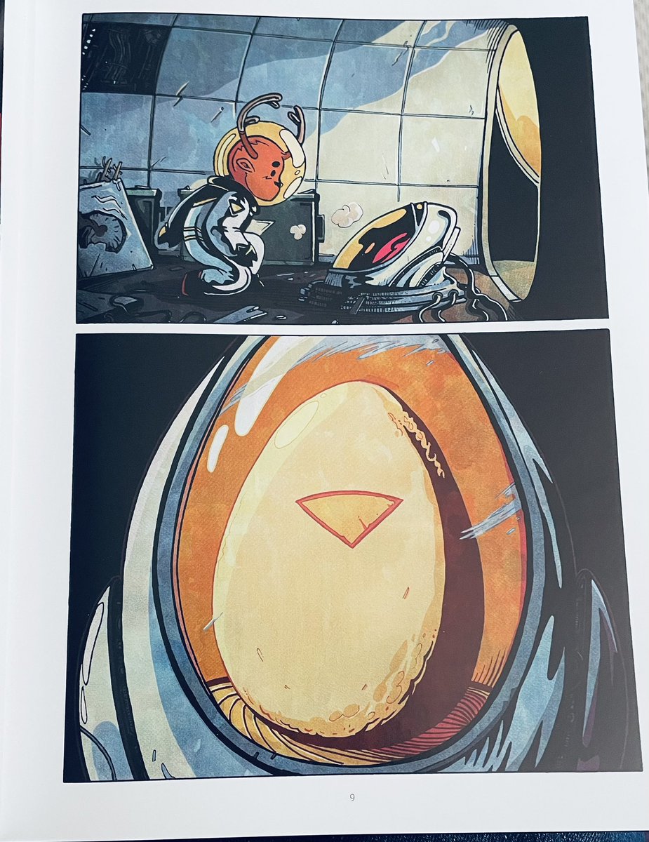 3gr3S_S3rg3's tweet photo. 1)
Lecture terminée 🤩🥰
- Moon Deer
@KavegeYoann #BubbleEditions
Superbe roman graphique qui nous emmène dans une poésie à la fois douce et violente. Petit cerf se donne pour mission de sauver un mystérieux Œuf !.
#Thread https://t.co/K0beHqmimv