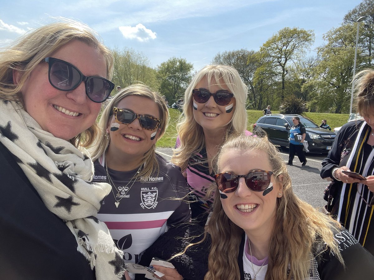 allsaintsfed's tweet photo. We’ve arrived at MKM stadium for our magic moments experience with @hullfcofficial https://t.co/aJ4jufIhIZ