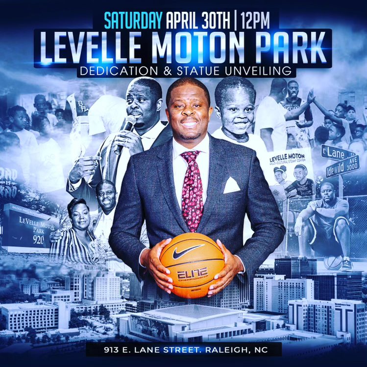 NCCU_MBB's tweet photo. 🗣🗣Eagle Nation, 

Join Us In Congratulating Our Head Coach @LeVelleMoton On His Statue Unveiling And Park Dedication! The Ceremony Is Today At 12:00 PM At 913 E. Lane Street Raleigh NC!!!  🦅🏀 https://t.co/grqOIAHSin