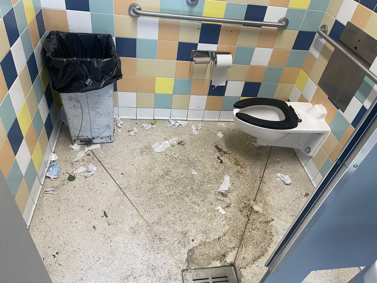 Check out the conditions of the Womens bathroom at bleaker street playground/park