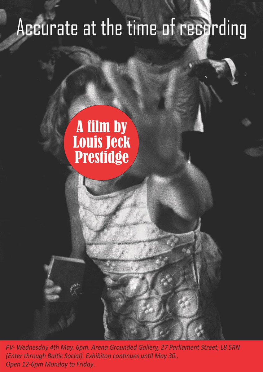 Opening on Wednesday 6pm, Accurate at the Time of Recording by Louis Jeck Prestidge in Arena Grounded Gallery inside <a href="/ElevatorStudios/">Elevator Studios</a> (enter via <a href="/thebalticsocial/">the baltic social</a>) All welcome! 
More about Louis Jeck Prestidge here: louisjeckprestidge.com