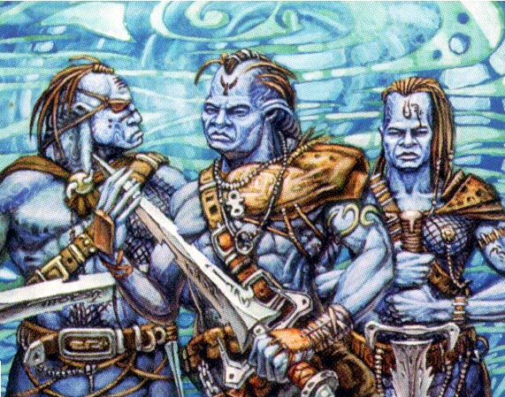 Ranaroth2's tweet photo. Steve Luke. Merfolk Raiders. From Magic The Gathering: Mirage. "Turn your back for a second and they just vanish As if they weren't shifty enough before."
Rhirhok, goblin archer. #SteveLuke #merfolk #raiders #Mirage #MagicTheGathering https://t.co/Opf7Oxky9B
