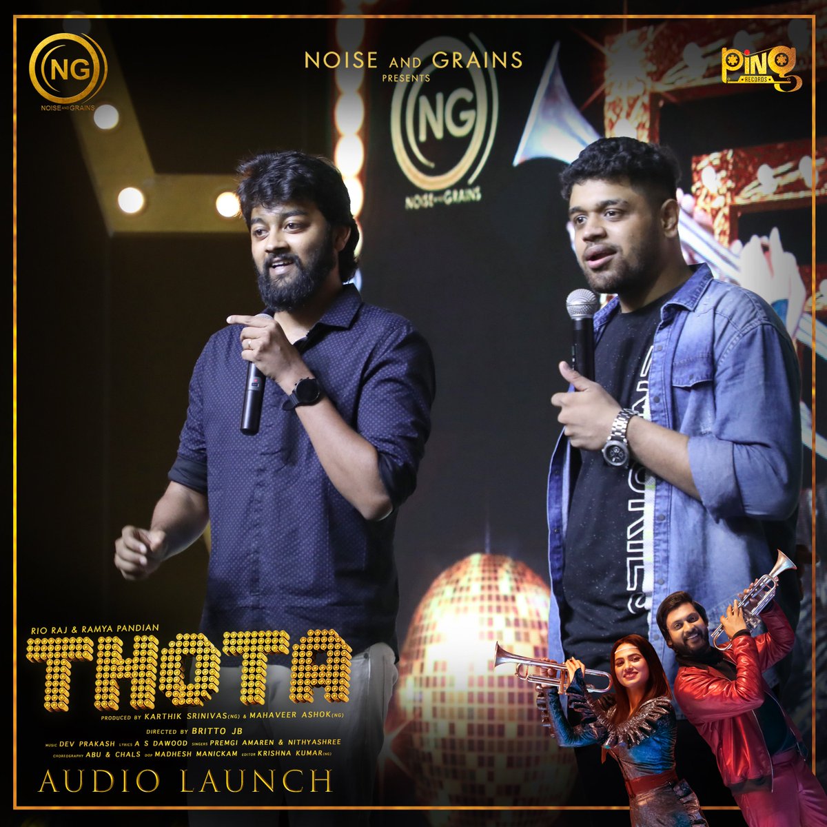 PiNG Records (@pingrecords) on Twitter photo #THOTA Music video Streaming now 🥳
Song ▶️ bit.ly/3vOPoJn
Stay tuned with @Pingrecords <a href="/noiseandgrains/">Noise And Grains</a>
<a href="/Premgiamaren/">PREMGI</a> <a href="/nithyaatweets/">Nithyashreeofficial</a> <a href="/rio_raj/">Rio raj</a> <a href="/iamramyapandian/">SriRamya Paandiyan</a> <a href="/brittoguru/">Britto JB</a> <a href="/karya2000/">Karthik Srinivas</a> <a href="/itisveer/">Mahaveer</a> @devprakashregan @krishna1080p <a href="/madheshmanickam/">madheshmanickam</a> <a href="/SAMSONCHARLESR/">charles rayappan</a>
<a href="/onlynikil/">Nikil Murukan</a> #THOTA Music video Streaming now 🥳
Song ▶️ bit.ly/3vOPoJn
Stay tuned with @Pingrecords <a href="/noiseandgrains/">Noise And Grains</a>
<a href="/Premgiamaren/">PREMGI</a> <a href="/nithyaatweets/">Nithyashreeofficial</a> <a href="/rio_raj/">Rio raj</a> <a href="/iamramyapandian/">SriRamya Paandiyan</a> <a href="/brittoguru/">Britto JB</a> <a href="/karya2000/">Karthik Srinivas</a> <a href="/itisveer/">Mahaveer</a> @devprakashregan @krishna1080p <a href="/madheshmanickam/">madheshmanickam</a> <a href="/SAMSONCHARLESR/">charles rayappan</a>
<a href="/onlynikil/">Nikil Murukan</a>