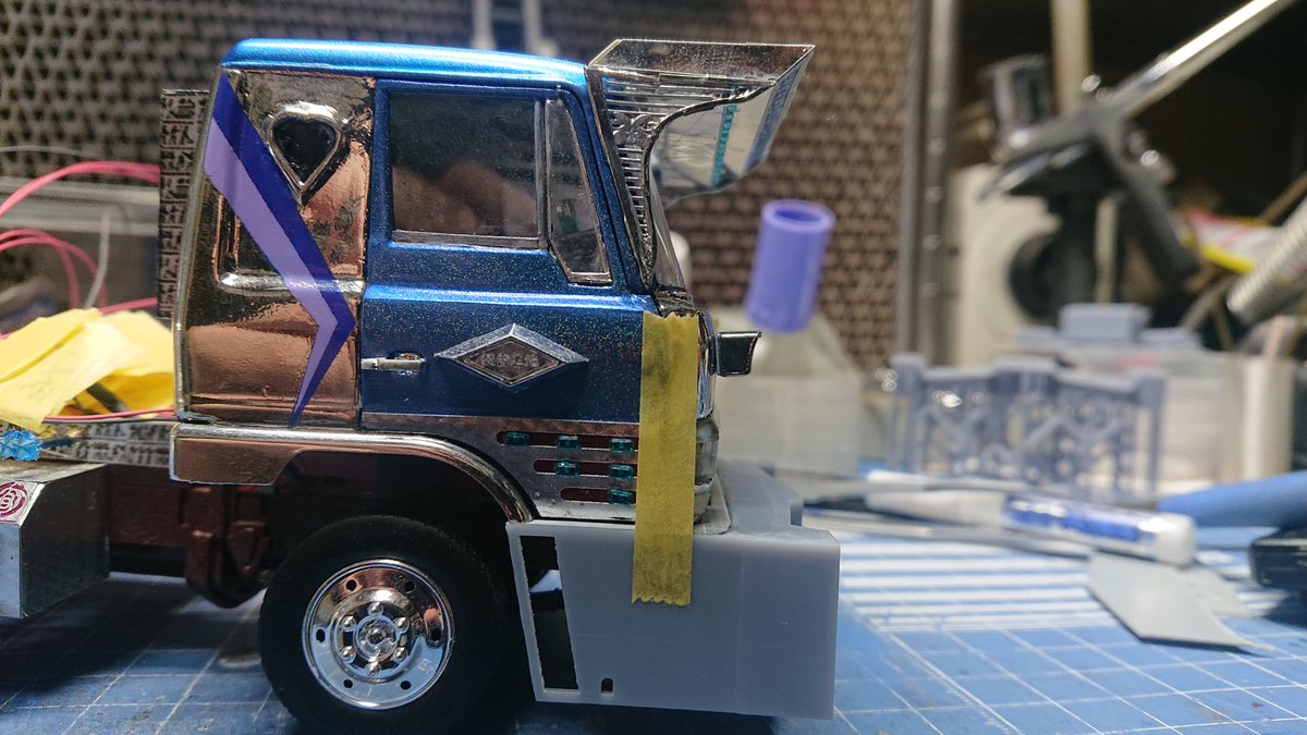 Lady_Ayaka_4D5's tweet photo. ３Ｄプリンターを使えばフロントバンパーを作ることなぞ造作もないんだなぁ!これが! https://t.co/BGohDcNNv0