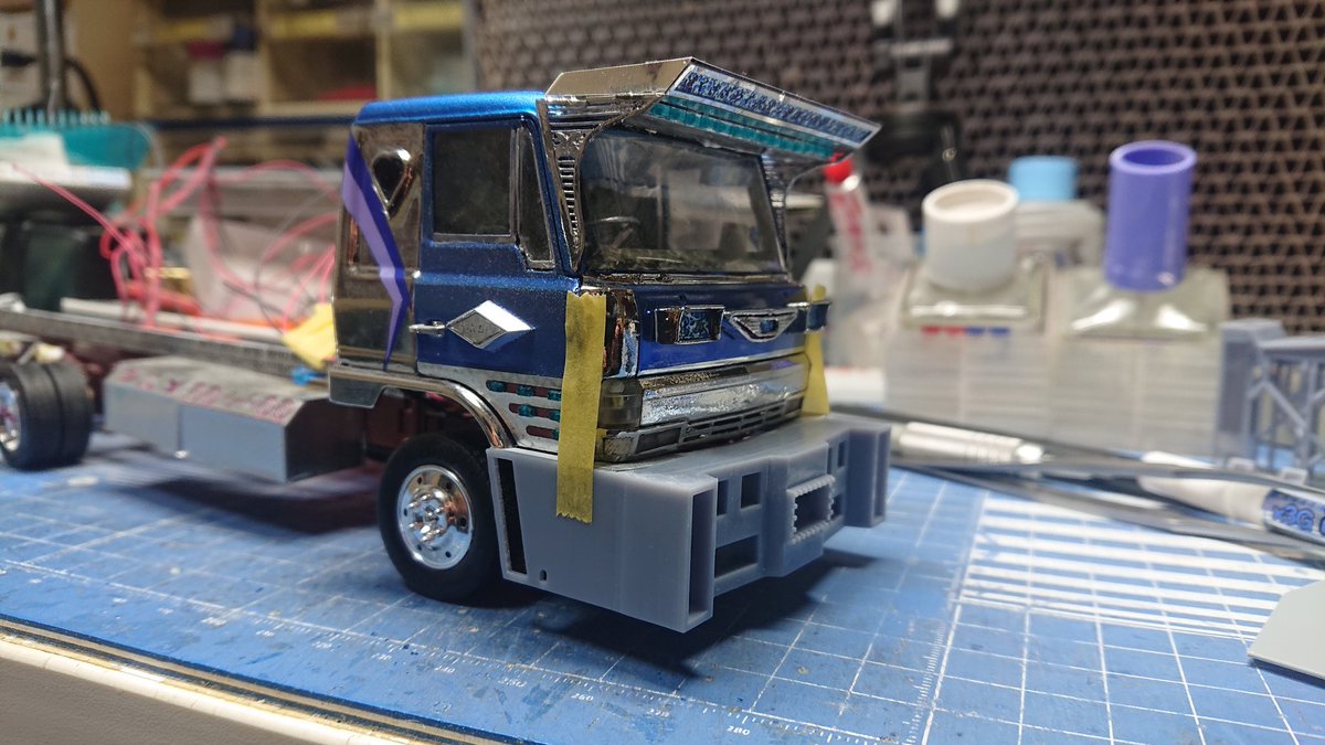 Lady_Ayaka_4D5's tweet photo. ３Ｄプリンターを使えばフロントバンパーを作ることなぞ造作もないんだなぁ!これが! https://t.co/BGohDcNNv0