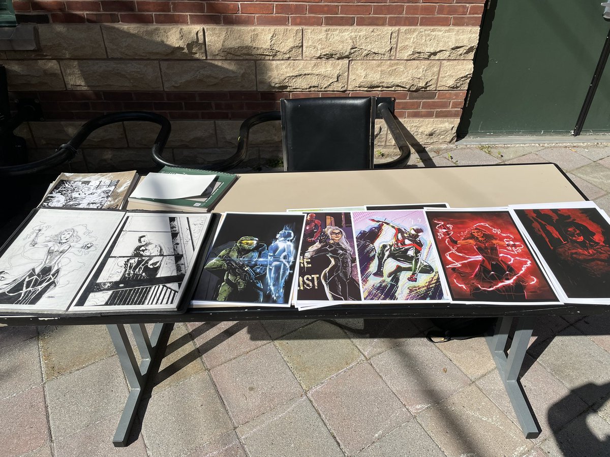 damientorresart's tweet photo. Just about set up, and outdoors! Ferry Con, at the Dobbs Ferry Public Library! Will be here from 10am-5pm. See you there!
#ferrycon #ferrycon2022 #comics #comiccon #dobbsferrylibrary https://t.co/cjc0Pfm2gN