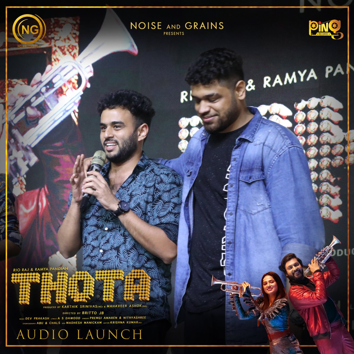 PiNG Records (@pingrecords) on Twitter photo #THOTA Music video Streaming now 🥳
Song ▶️ bit.ly/3vOPoJn
Stay tuned with @Pingrecords <a href="/noiseandgrains/">Noise And Grains</a>
<a href="/Premgiamaren/">PREMGI</a> <a href="/nithyaatweets/">Nithyashreeofficial</a> <a href="/rio_raj/">Rio raj</a> <a href="/iamramyapandian/">SriRamya Paandiyan</a> <a href="/brittoguru/">Britto JB</a> <a href="/karya2000/">Karthik Srinivas</a> <a href="/itisveer/">Mahaveer</a> @devprakashregan @krishna1080p <a href="/madheshmanickam/">madheshmanickam</a> <a href="/SAMSONCHARLESR/">charles rayappan</a>
<a href="/onlynikil/">Nikil Murukan</a> #THOTA Music video Streaming now 🥳
Song ▶️ bit.ly/3vOPoJn
Stay tuned with @Pingrecords <a href="/noiseandgrains/">Noise And Grains</a>
<a href="/Premgiamaren/">PREMGI</a> <a href="/nithyaatweets/">Nithyashreeofficial</a> <a href="/rio_raj/">Rio raj</a> <a href="/iamramyapandian/">SriRamya Paandiyan</a> <a href="/brittoguru/">Britto JB</a> <a href="/karya2000/">Karthik Srinivas</a> <a href="/itisveer/">Mahaveer</a> @devprakashregan @krishna1080p <a href="/madheshmanickam/">madheshmanickam</a> <a href="/SAMSONCHARLESR/">charles rayappan</a>
<a href="/onlynikil/">Nikil Murukan</a>