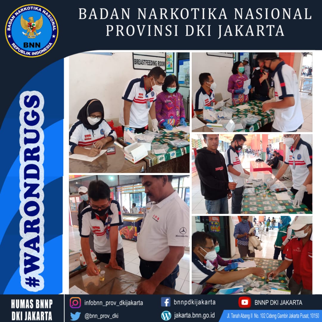 bnn_prov_dki's tweet photo. BNN Provinsi DKI Jakarta Pelaksanaan tes urine deteksi dini bagi para awak operator penyedia jasa transportasi (Driver), bertempat di Terminal Kp. Rambutan Jakarta Timur.

#warondrugs
#berantasnarkoba
#cegahnarkoba
#jakartabersinar
#indonesiabersinar
#bnnpdkijakarta https://t.co/Ewasb9aG9K