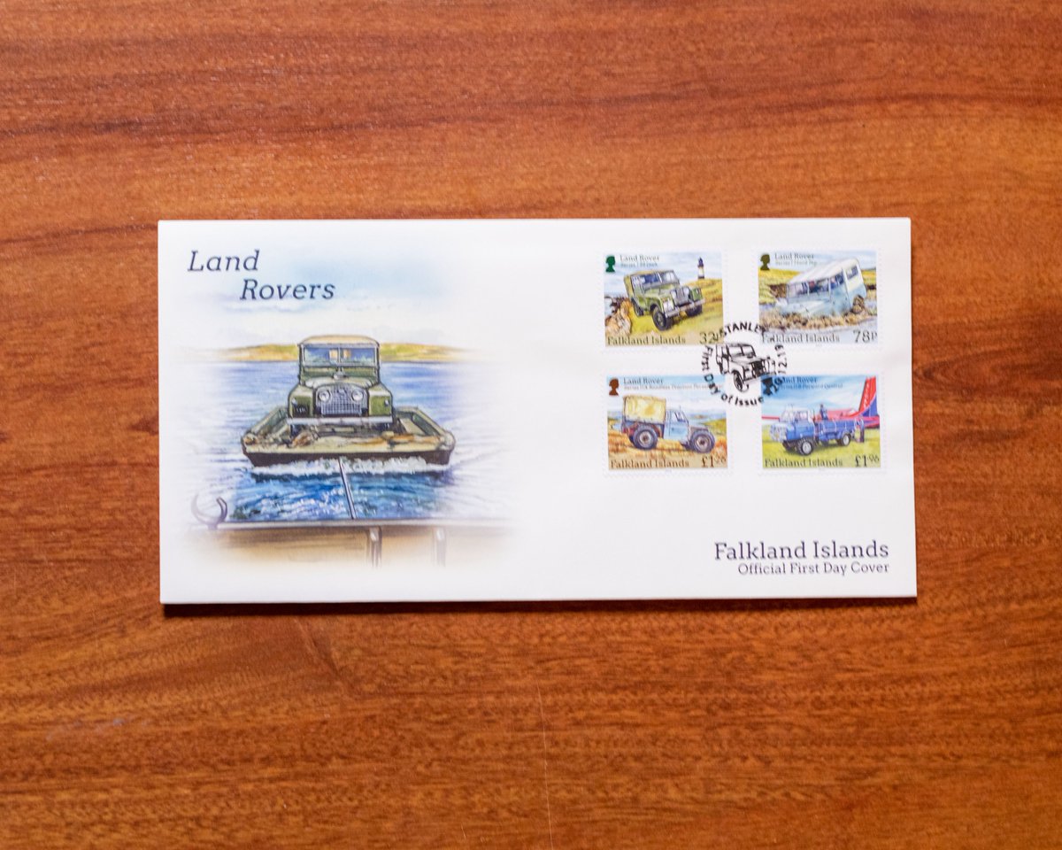 <a href="/FalklandsinUK/">FalklandsinUK</a> <a href="/IzziRainey/">IzziRainey</a> <a href="/claudiusmaintz/">Claudius Maintz 🇺🇦🇪🇺</a> @LandRoverUKPR Lovely Landies on a Falkland Islands first day cover.
