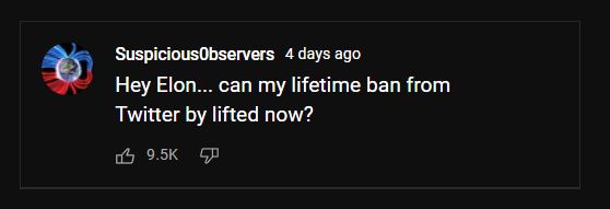 1ng1n33r_'s tweet photo. "Hey @elonmusk... can my lifetime ban from Twitter be lifted now?"
- Ben Davidson @Suspicious0bservers
#FreeS0 #ScienceTwitter #SolarMicronova https://t.co/qFLDYLzoby