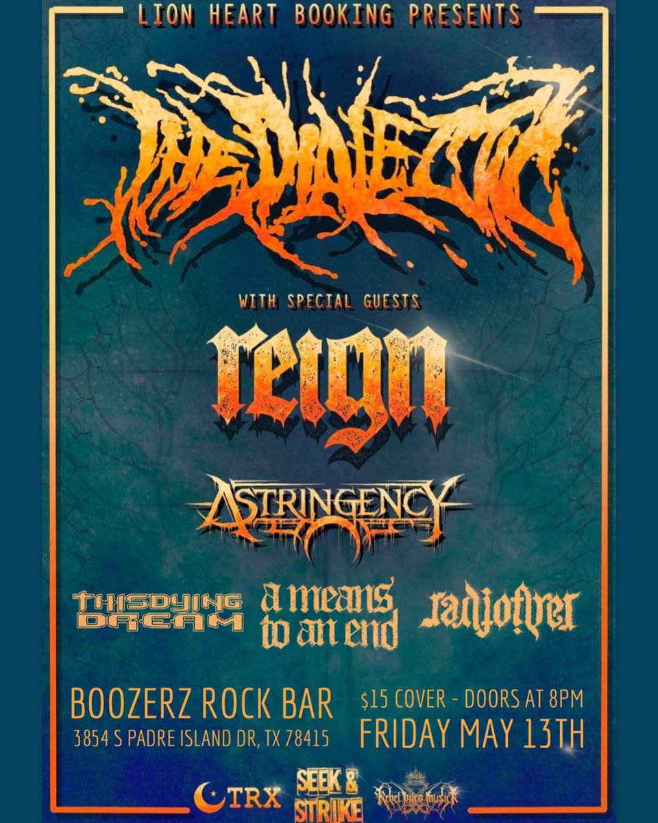 🔸@TheDialectic5 🔸<a href="/reignatx/">RZO the Rook</a> 🔸<a href="/_astringency/">Astringency</a> 🔸MAY 13TH going down in CORPUS CHRISTI, TX! #AMTAE