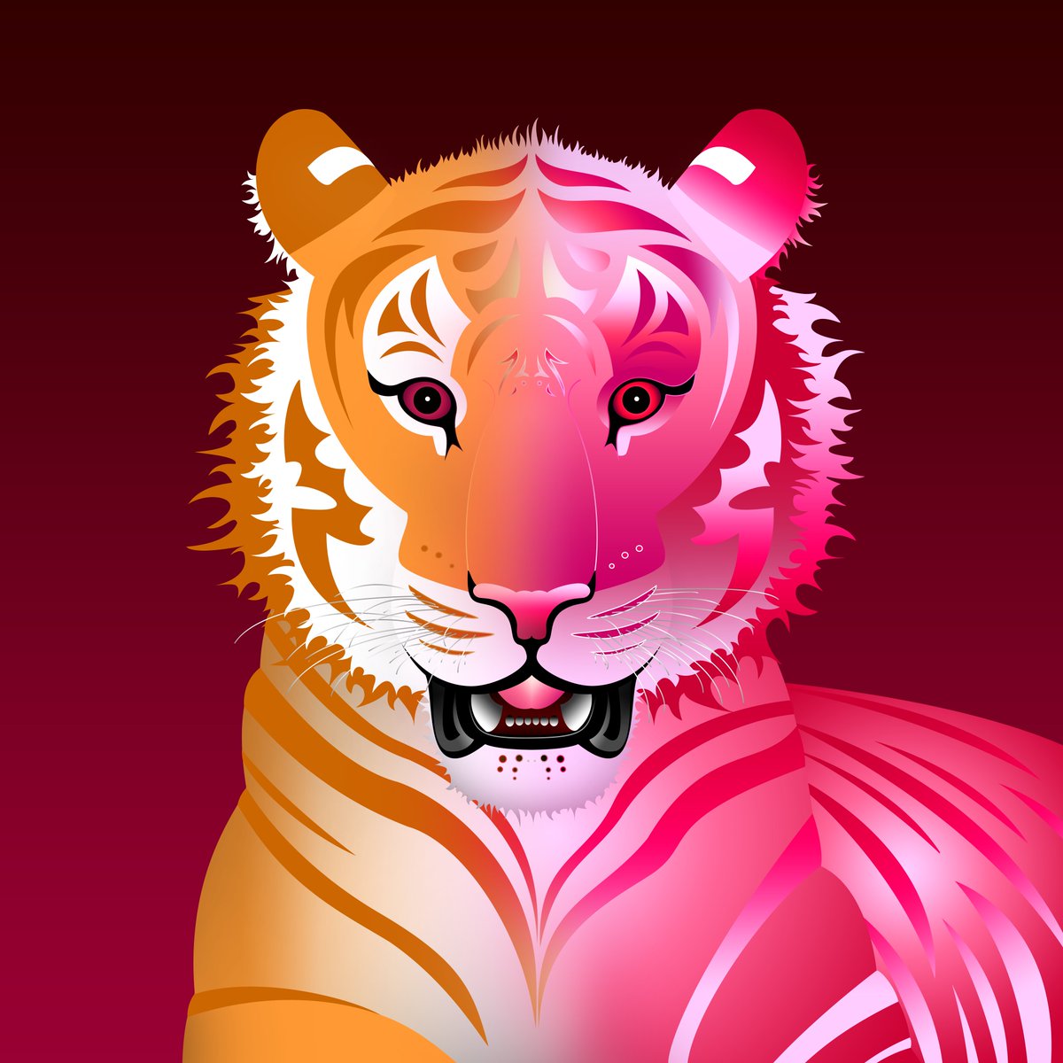Red beryl in both eyes is rare, especially on a strawberry tiger!  A mentor, retrocognition, artistic focus in literature, and transcendent focus on life.

Tiger #662
Available on <a href="/opensea/">OpenSea</a> 
opensea.io/collection/tig…

#nft #nftcommunity #nftcollector #nftcollectibles #nftopensea