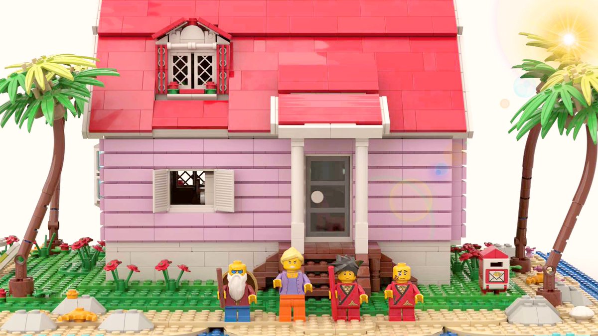 Any #dragonball fans? Check out my #lego #kamehouse recreation! The #legomoc consists of almost 2500 easy to find #legobricks !