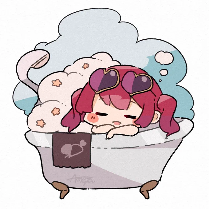 休みといえば🛁
#ホロメンワンドロ430 