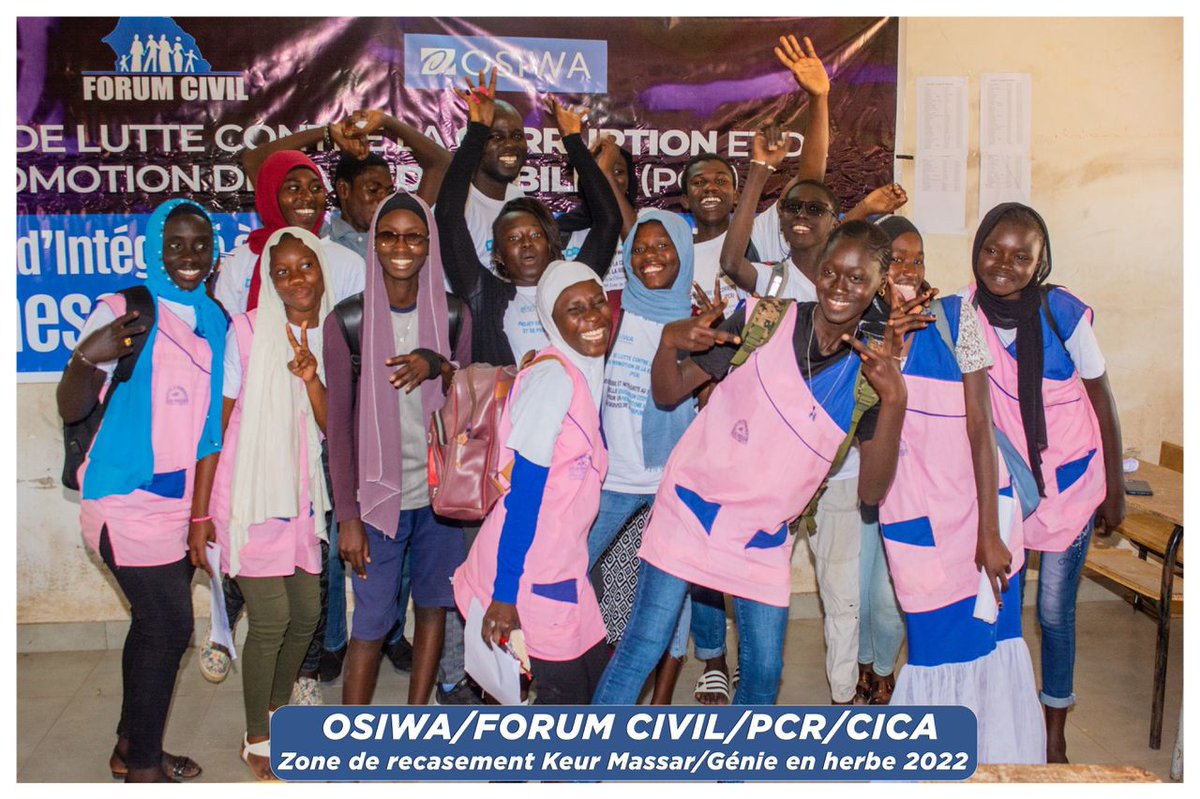 BirahimeSeck's tweet photo. Les CICA pour la valorisation du capital humain.🇸🇳🚀
CICAs for human capital development🇸🇳🚀 @CicaForumCivil @TitusGwemende @OSIWA1 @niallee04 @TI_France @OulimataSarr @NabouDiaw1 @MoustaphaMbow11
#FORUMCIVIL #PSUA https://t.co/pmxRGzrEth