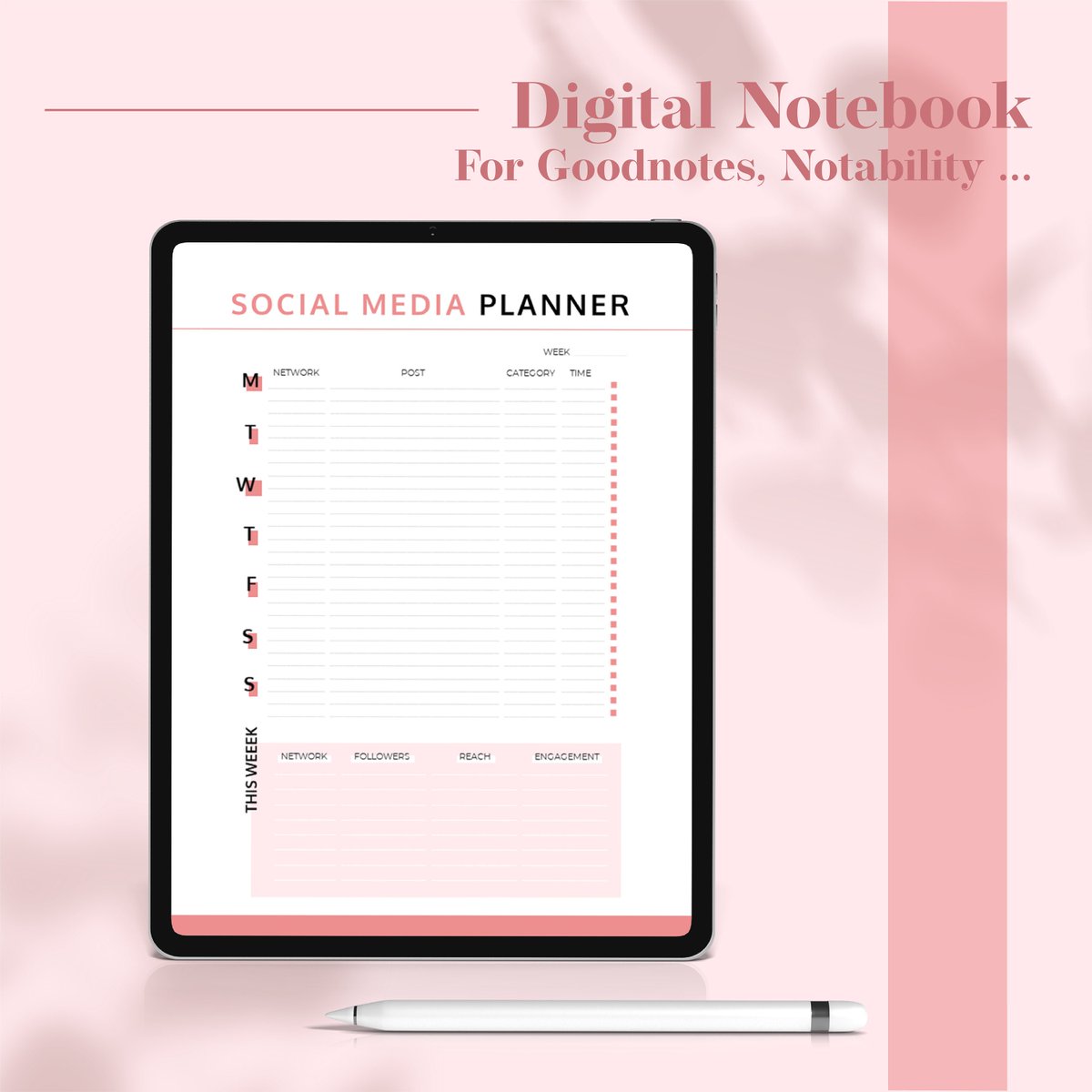 8StudioDesign2's tweet image. Social Media Weekly Planner Template - KDP Interiors Editable, Printable PDF, Editable Template, Printable Templates, Planner Inserts #JournalTemplate #PlannerPrintable 
$1.99
➤ etsy.me/2T89tdH