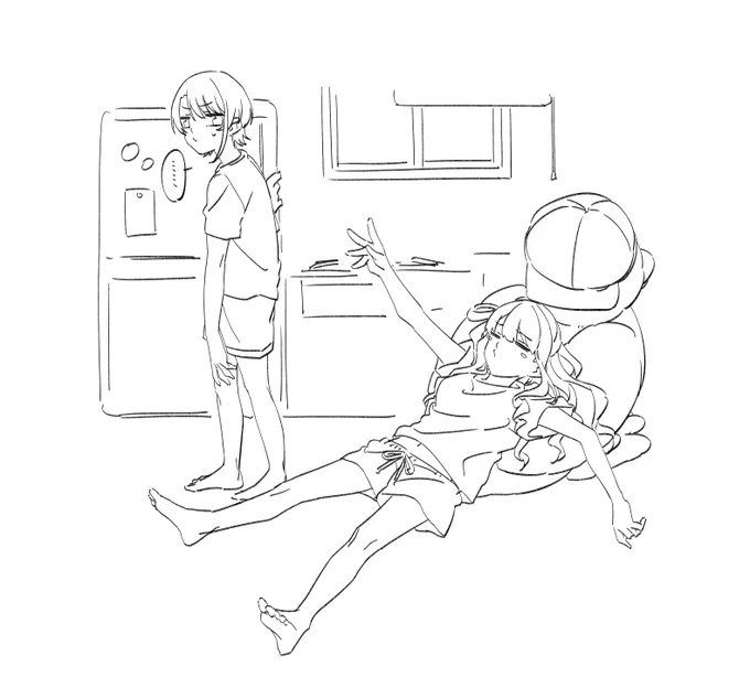 「いつものジュースはねぇのらぁ?」
#ホロメンワンドロ430
#プロテインザスバル
#ルーナート 