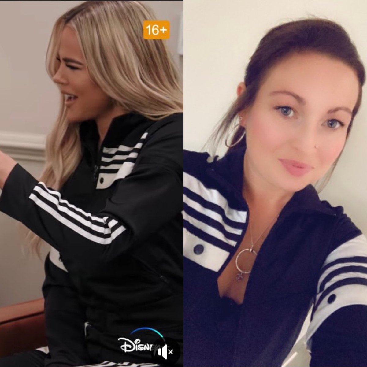Rachy_Be's tweet photo. When me &amp; @khloekardashian are twinning 🖤🤍 #Adidas #Retro https://t.co/QgVzhTsU66