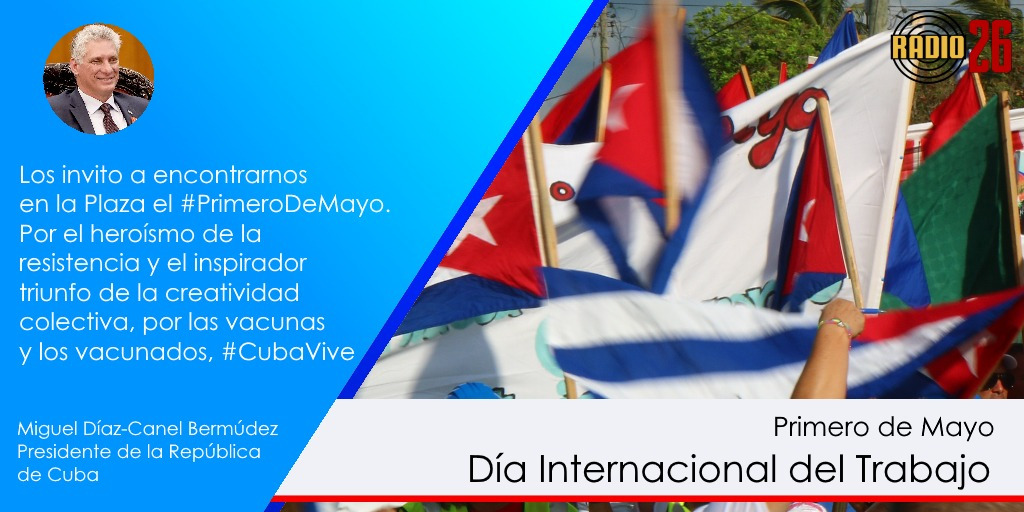 yadier_navarro's tweet photo. Presentes estaremos los trabajadores de la @EACVagromicons mañana #1Mayo junto a #Cuba, junto a la Revolución.
#VamosConTodo
#CubaViveYTrabaja
#MatancerosEnVictoria
#JagueyEnVictoria
@IvnMartnezIzqu1 @SuselyMorfaG
@gonzalez_meilys @RamonGomezMedi4
@mariofsabines @LuzardoMagdiel https://t.co/oWNQAsEjWI