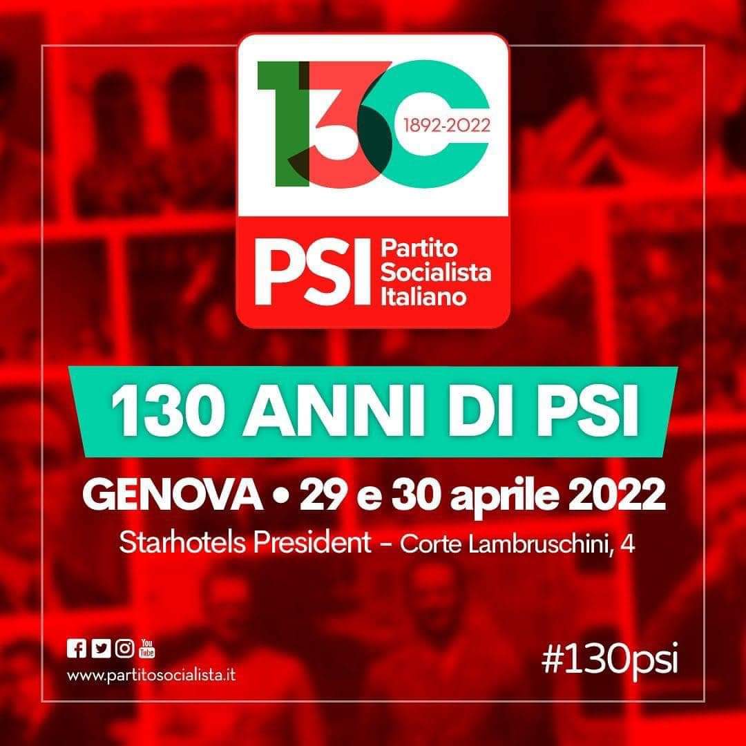 130 anni di lotte e conquiste.

Auguri al <a href="/PartSocialista/">PSI Official</a> e a tutti i socialisti:
 di ieri, di oggi e di domani!
🌹✊