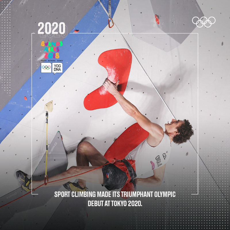 Olympics's tweet photo. Did you know that more than 140 countries have climbing walls, and there are now 35 million climbers worldwide? Here are five other things you might not know about sport climbing! 🧗‍♂️

@ifsclimbing
