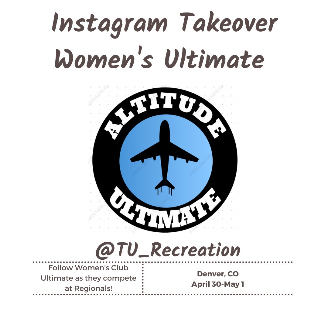 TU_Recreation's tweet photo. Follow Women's Club Ultimate as they compete at USA Ultimate Regionals this weekend in Denver! #TrinityUltimate https://t.co/0e3RJmjHpM