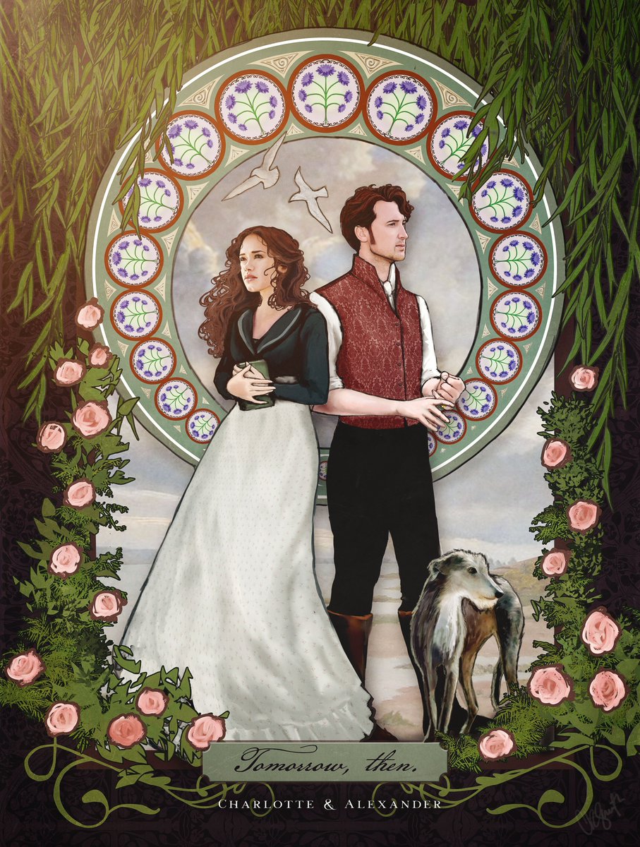 crysrensmith's tweet photo. And here it is...my Alphonse Mucha inspired #Sanditon S2 fanart. Because it's been like, a week since E6 and I'm dying.
#sanditonS2 #colbourne #heybourne #waistcoatappreciation #sanditonsisterhood #idrawthings #fanart #benlloydhughes #rosewilliams #imsupposedtobewriting #obsessed https://t.co/IoqmOijSE6