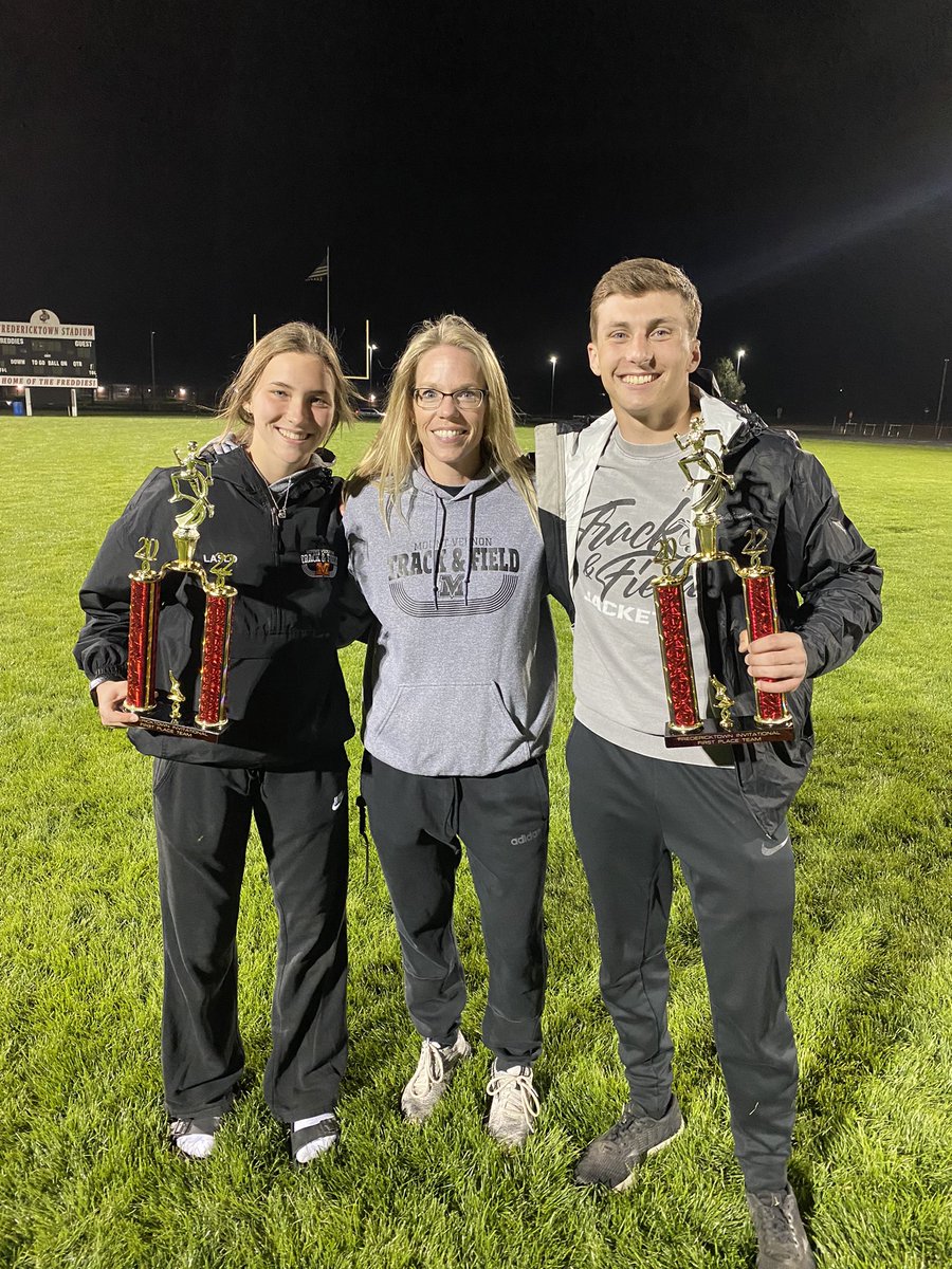 MVHS Track and Field did it again! Both teams won at last night’s Fredericktown Invitational. We broke two MEET RECORDS as well with Makena Laslo jumping 10’6 in pole vault and the boys 4x4 relay. Many PRs as well!!! 🧡🖤 Go Jackets!! 🧡🖤 <a href="/Jsan0900/">Jackets AD</a> @JacketsMvhs <a href="/themvhshive/">MVHS Hive</a>