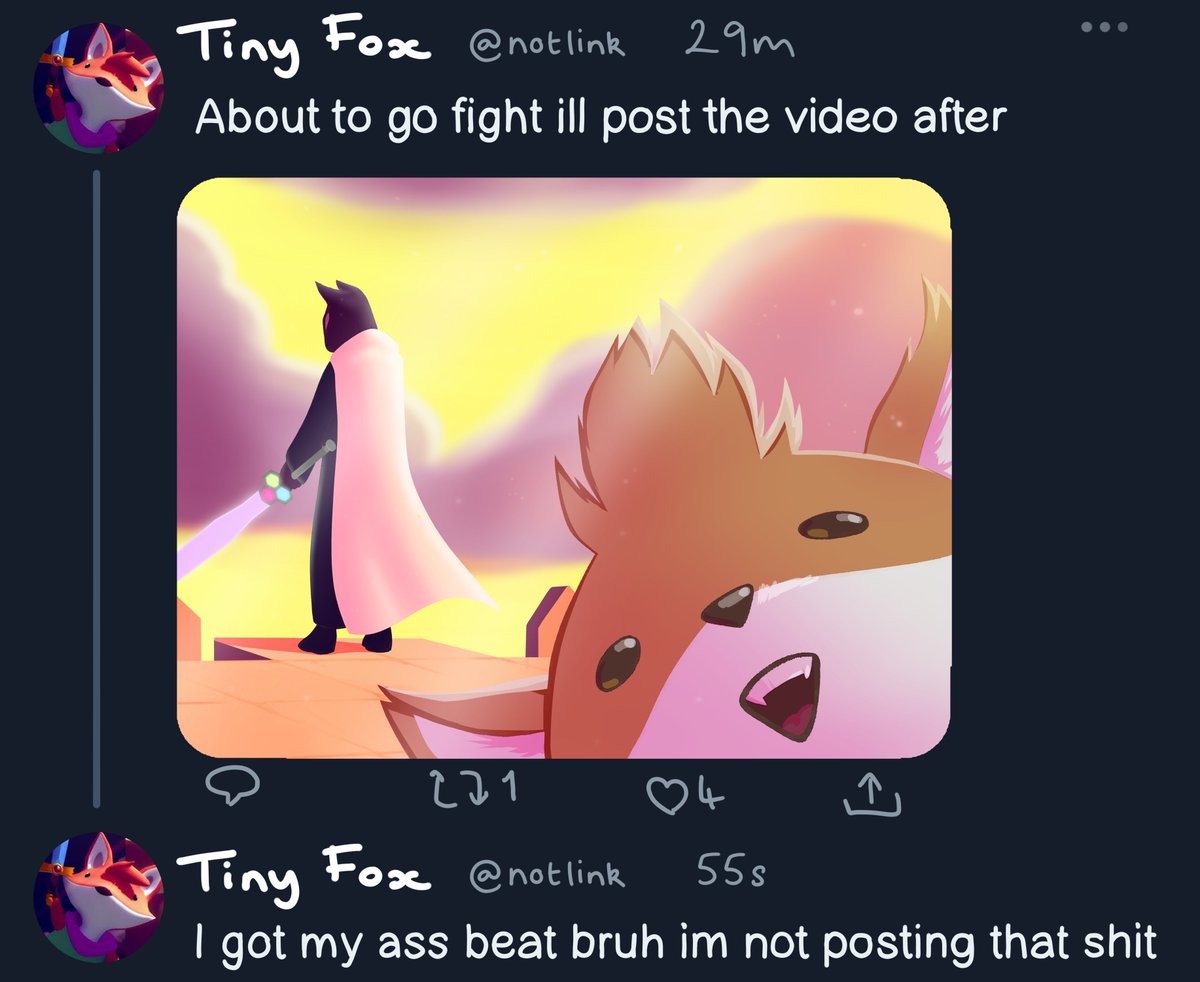 TomNel7's tweet photo. how it feels to play Tunic 🦊💀 @tunicgame 
#tunic #fanart https://t.co/6krpSNON7H