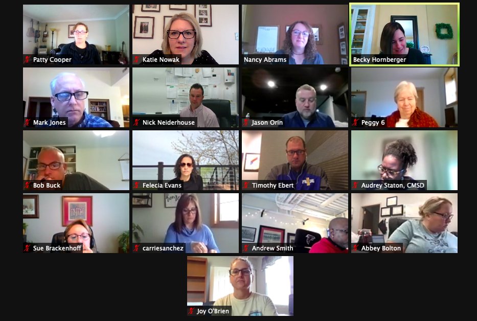 KatherineRNowak's tweet photo. Collaborating with an amazing group of educational leaders from across the state this morning @OAESA Board of Directors Meeting, working to support Ohio's Elementary Administrators #IntentionallyConnect #EffectivelyDevelop #PassionatelyAdvocate #OAESAForYou https://t.co/VqecvDLNKM