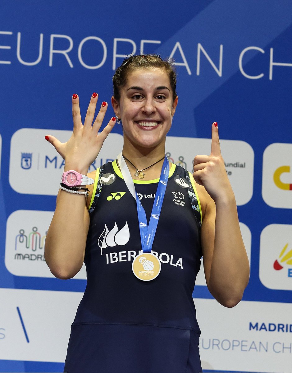 CarolinaMarin's tweet photo. EUROPEAN CHAMPION
🥇🥇🥇🥇🥇🥇

Absolutamente increíble, sin palabras. GRACIAS 🙏

Absolutely incredible, no words. THANK YOU ♥️

©️ @badmintonphoto

#PuedoPorquePiensoQuePuedo https://t.co/z82y8CF4fe