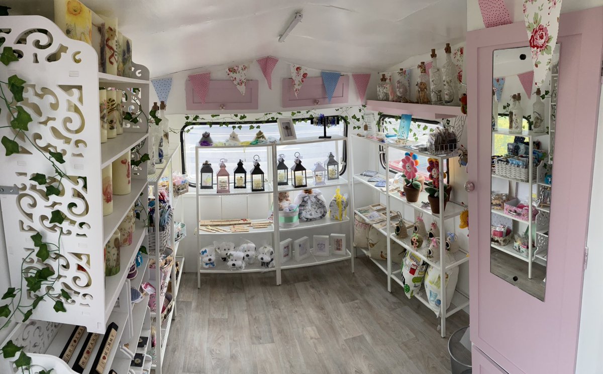 My new mobile shop is ready, I’m feeling proud of myself. We are ready for our first classic event tomorrow #SmallBusiness #telford #gifts #crafts