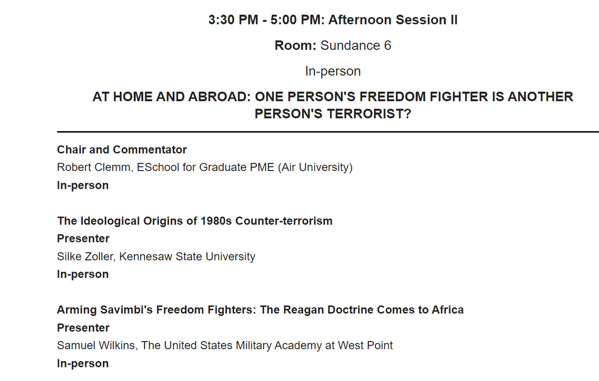 At #SMH2022? Stop by Sundance 6 (3rd floor) at 3:30 PM to hear about why the Reagan administration embraced and armed Jonas Savimbi.