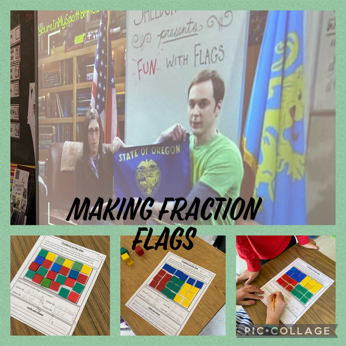 Fun with Flags video to get the kids engaged in making their own fraction flags 🇨🇦       ⁦<a href="/PineGlenPS/">Pine Glen PS</a>⁩