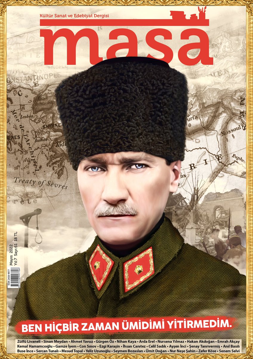 'Muhtaç olduğun kudret damarlarındaki asil kanda mevcuttur.'
@masadergi
#masadergi
#AtatürkKazanacak
#Atatürk