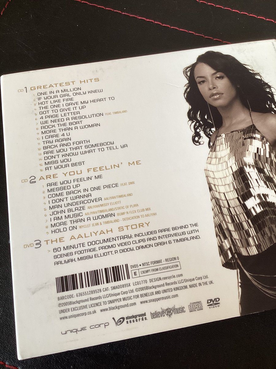 dearianfawn's tweet photo. Ulimate #Aaliyah #DeluxeEdition two CD and one DVD set in near mint condition found in a charity shop for a quid… #OnInAMillion #MoreThanAWoman #MissYou #ICare4U #Timbaland https://t.co/GOCUuJfdXq