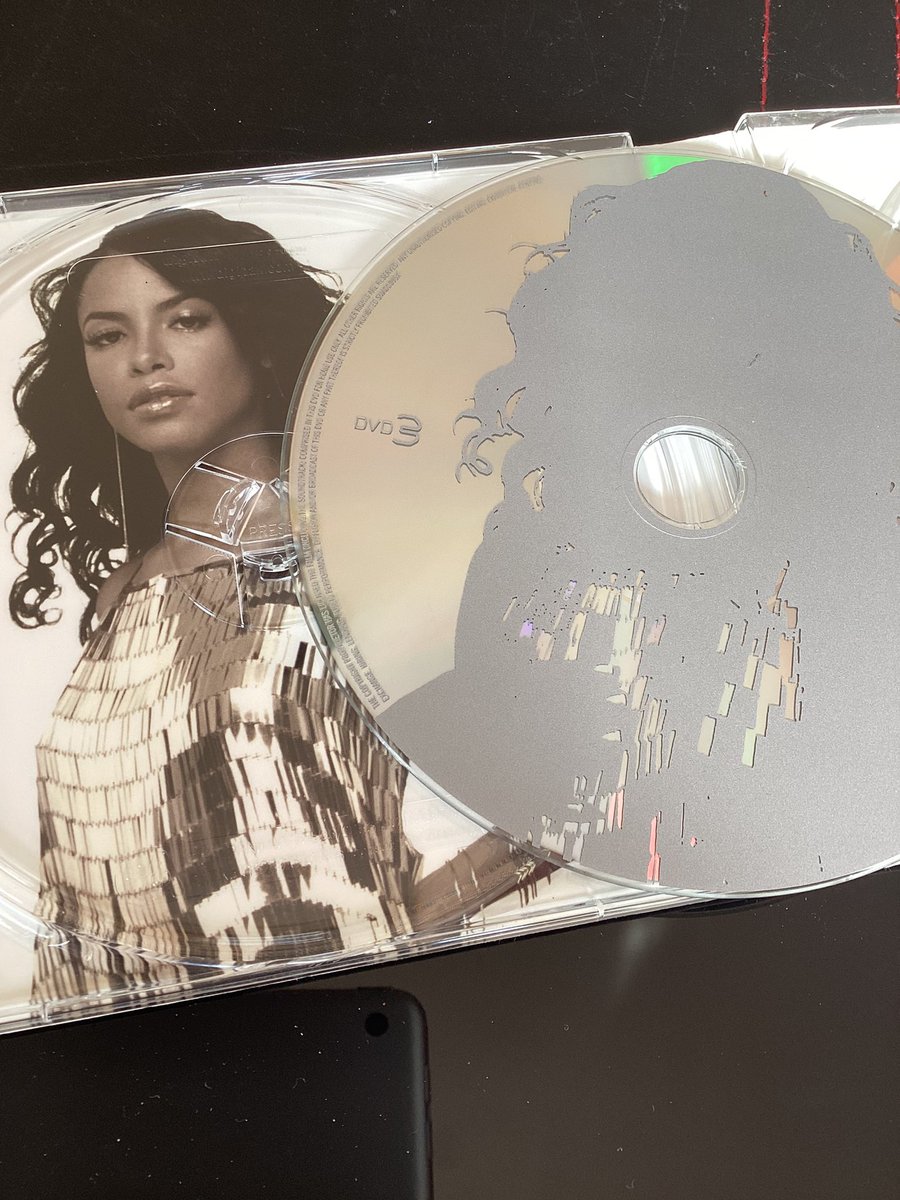 dearianfawn's tweet photo. Ulimate #Aaliyah #DeluxeEdition two CD and one DVD set in near mint condition found in a charity shop for a quid… #OnInAMillion #MoreThanAWoman #MissYou #ICare4U #Timbaland https://t.co/GOCUuJfdXq