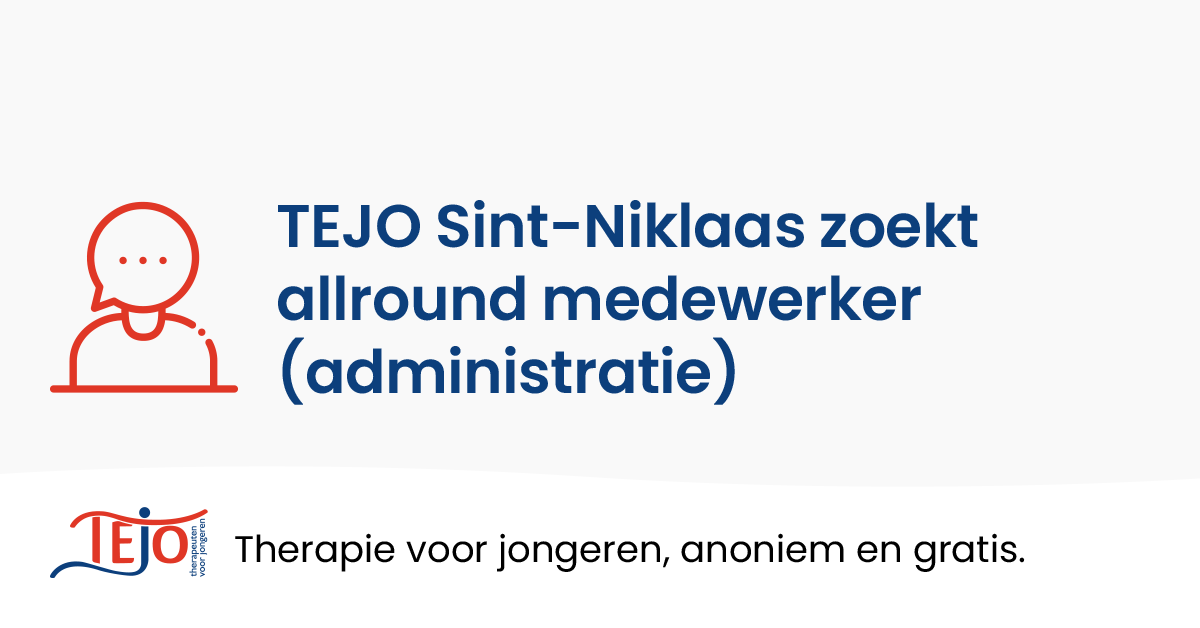 TEJO Sint-Niklaas zoekt een warme allround medewerker (d.i. vrijwilligerswerk).
👉 ongeveer 8 uur in de week (daguren) in het TEJO-huis in Sint-Niklaas. bit.ly/3KuYIrc
#TEJOSintNiklaas #SintNiklaas #TEJO #TherapeutenvoorJongeren
