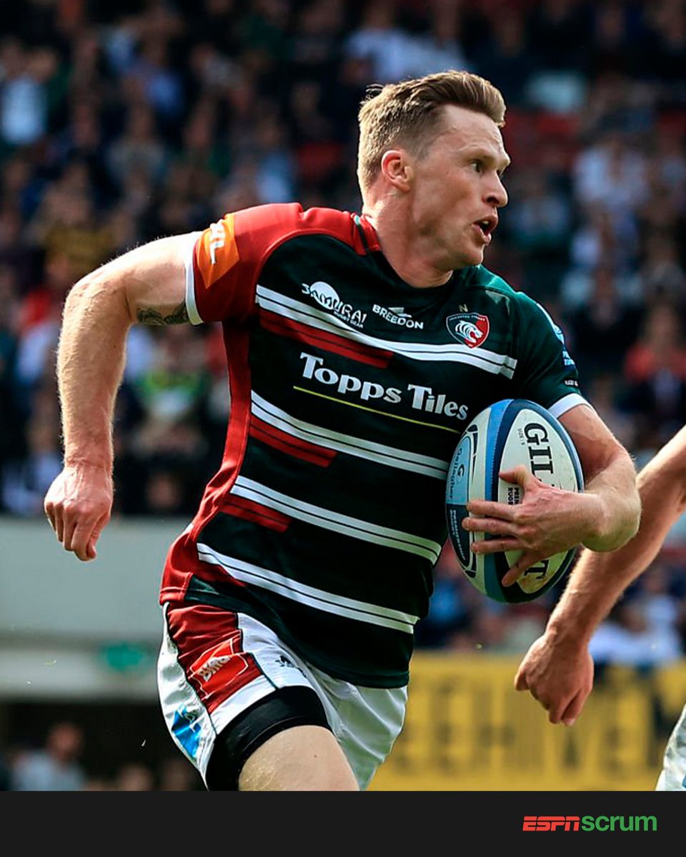 ScrumESPN's tweet photo. 👋🏼 ¡Saluden al nuevo tryman de la #Premiership! 🔥

🔝 Chris #Ashton anotó TRES TRIES en el primer tiempo de #LeicesterTigers vs. #BristolBears y así alcanzó la suma de 9️⃣5️⃣ conquistas en el torneo inglés, superando a Tom #Varndell, ex líder de esa estadística con 9️⃣2️⃣. https://t.co/3Op0U3QhO7