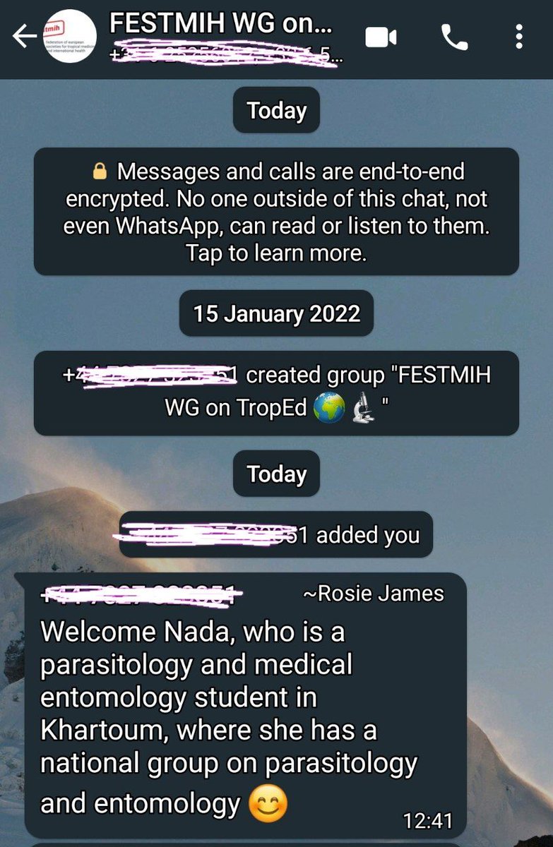 The amazing thing that made my day, when Dr. Rosie (Co-chair, FESTMIH Working Group on Tropical Medicine and Global Health Training)
represented me as a student 🌹
This reflects my real interest for Parasitology and Medical Entomology as undergraduate.
Thank you @rosiejames96 🌹