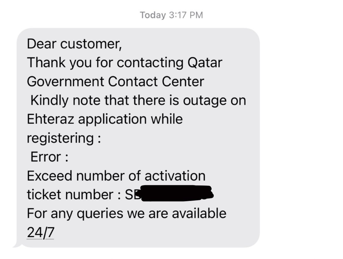 qtr829's tweet photo. @sms_974 @MOI_Qatar @MOPHQatar ضبط برقم ثاني وتليفون ثاني مع انهم مطرشين مسج اليوم بعد https://t.co/QdS4E7gGbM