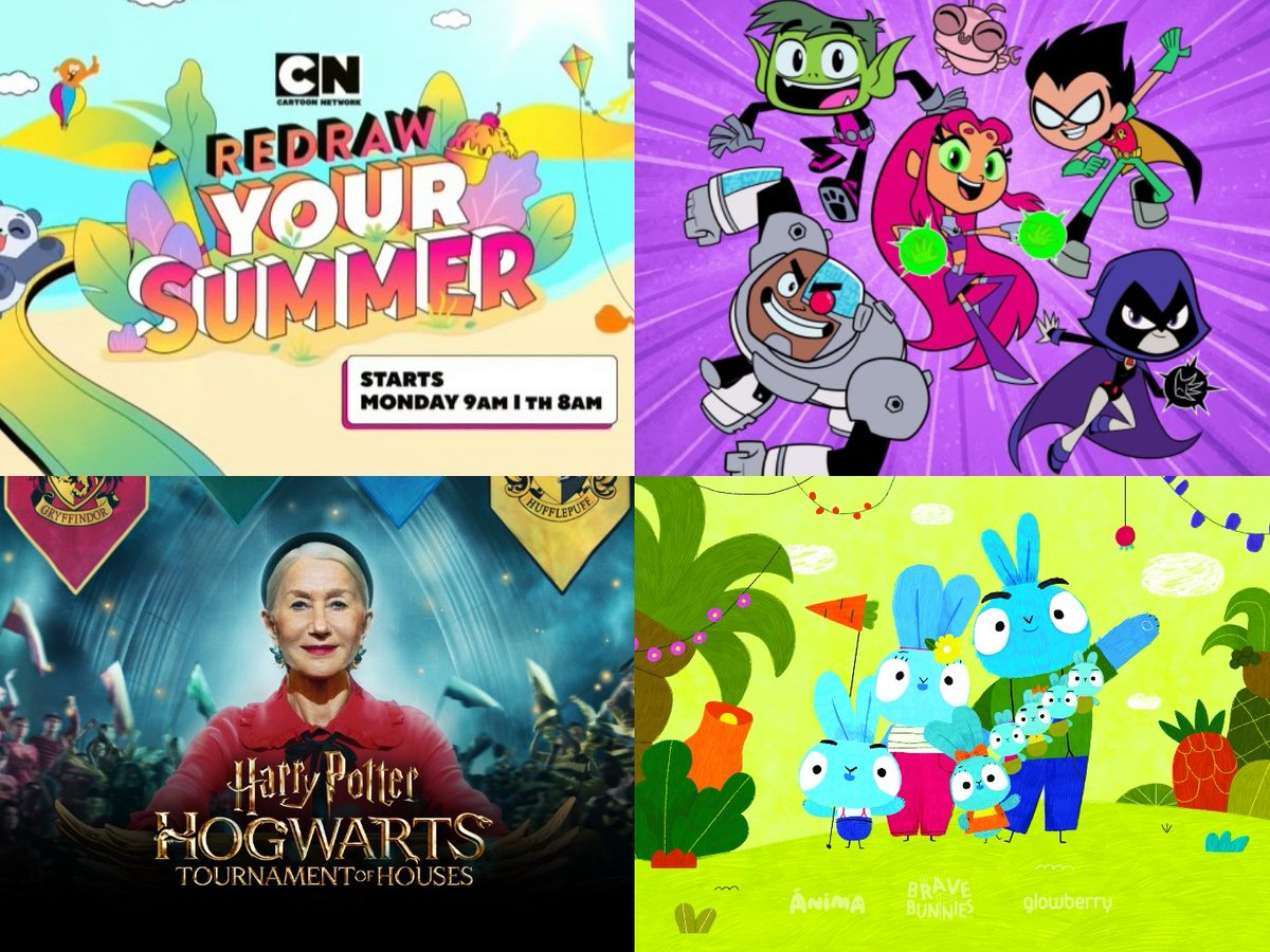 CN Asia May 2022 Highlights
2nd-Jun : Redraw Your Summer, TTG! (New Episodes, 2nd-8th)
7th : Brave Bunnies (Cartoonito), Harry Potter - Hogwarts Tournament of Houses (New Special)

#CartoonNetwork #Cartoonito #May #BraveBunnies #HarryPotter #RedrawYourWorld #Cartoon #Animation