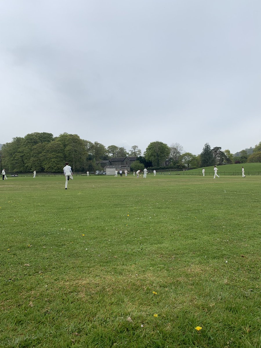 The 200 is up as the rain sets in!

209/3 off 32 🏏